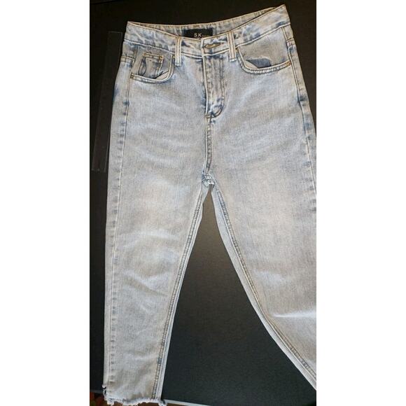 Light Wash Jeans Denim Unique Size 8 - Picture 4 of 10